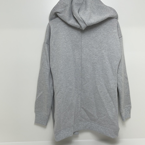 NWT Active Life Heathered gray open front hooded sweatshirt - Picture 6 of 6